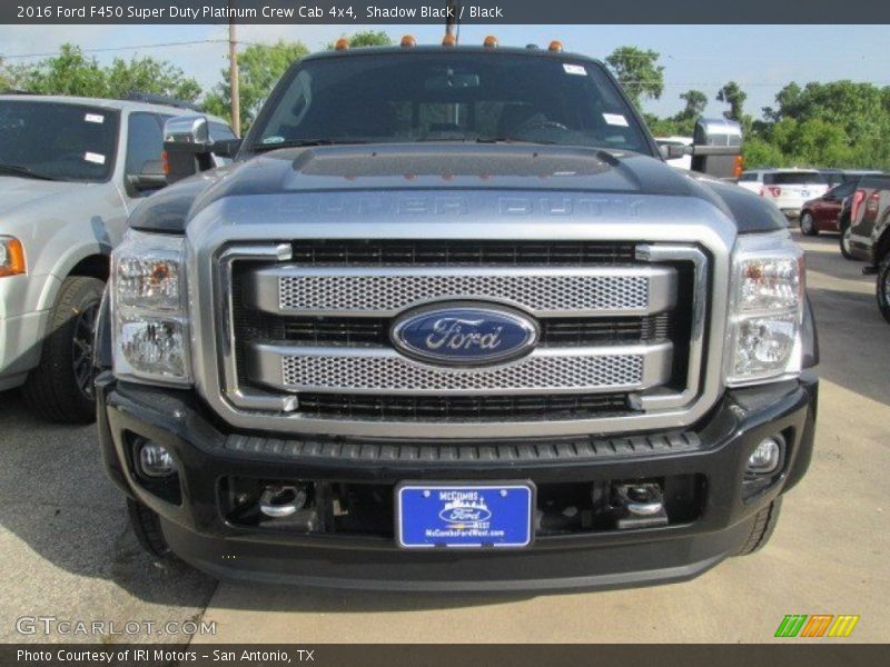 Shadow Black / Black 2016 Ford F450 Super Duty Platinum Crew Cab 4x4