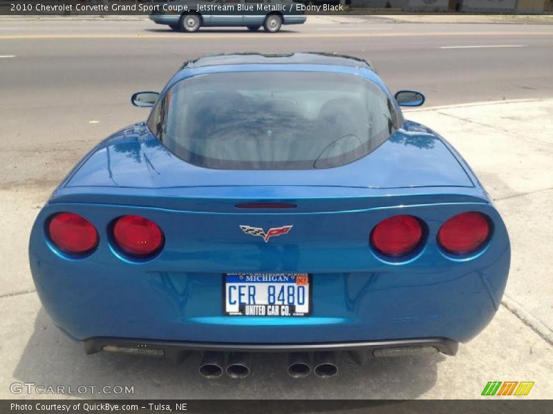 Jetstream Blue Metallic / Ebony Black 2010 Chevrolet Corvette Grand Sport Coupe