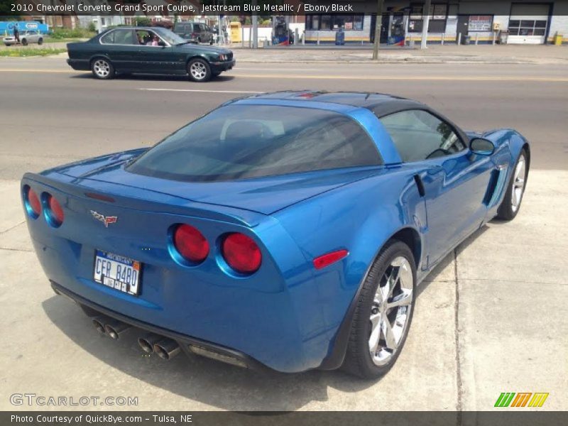 Jetstream Blue Metallic / Ebony Black 2010 Chevrolet Corvette Grand Sport Coupe