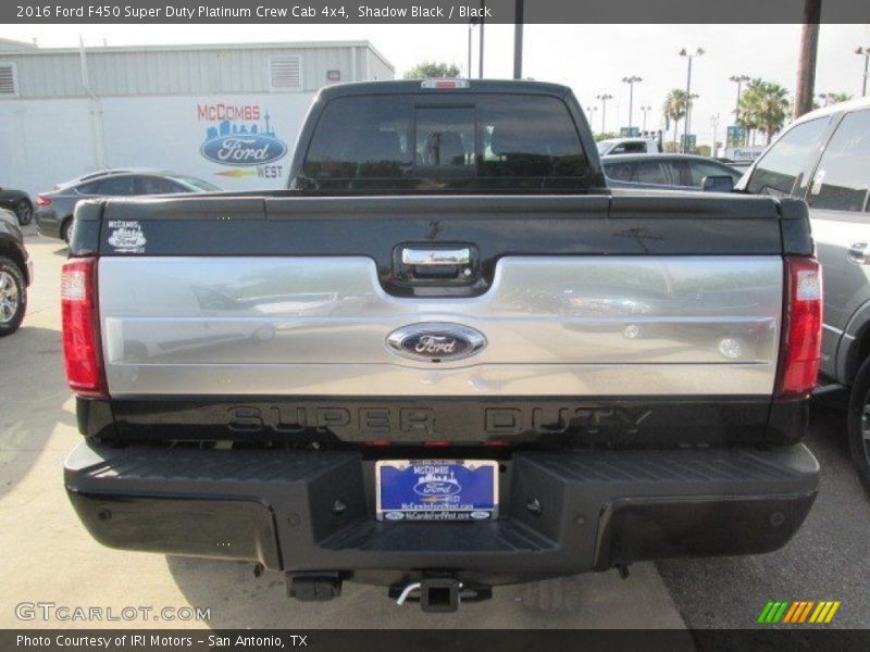 Shadow Black / Black 2016 Ford F450 Super Duty Platinum Crew Cab 4x4