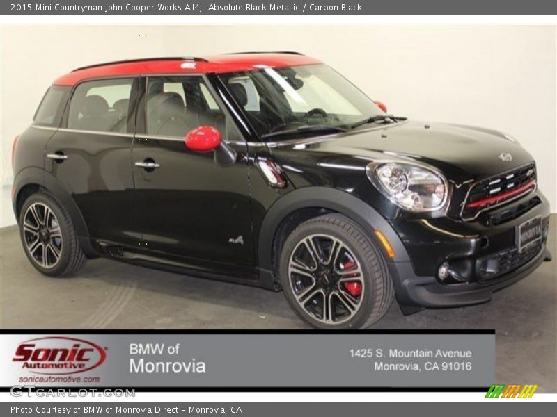 Absolute Black Metallic / Carbon Black 2015 Mini Countryman John Cooper Works All4