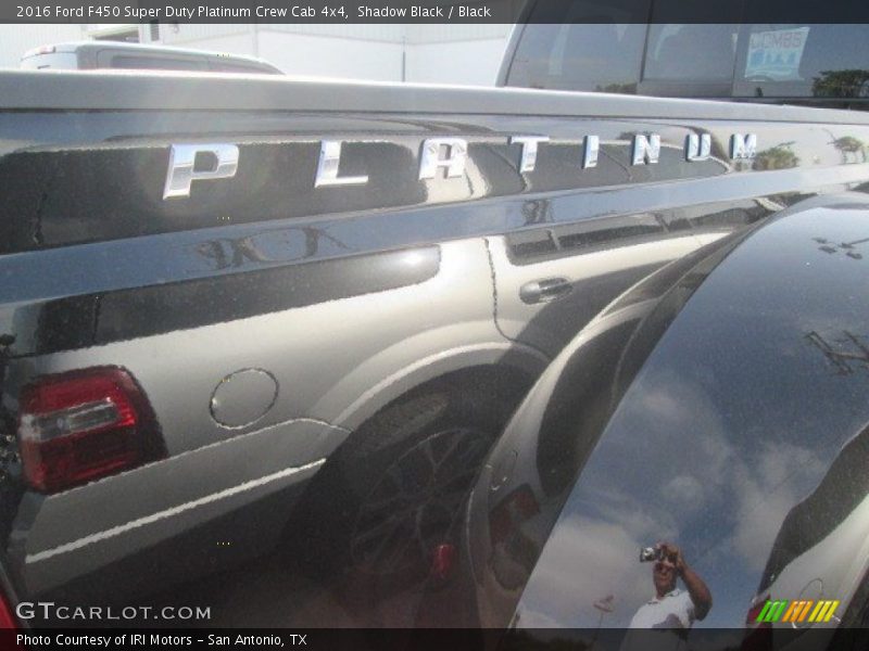 Shadow Black / Black 2016 Ford F450 Super Duty Platinum Crew Cab 4x4