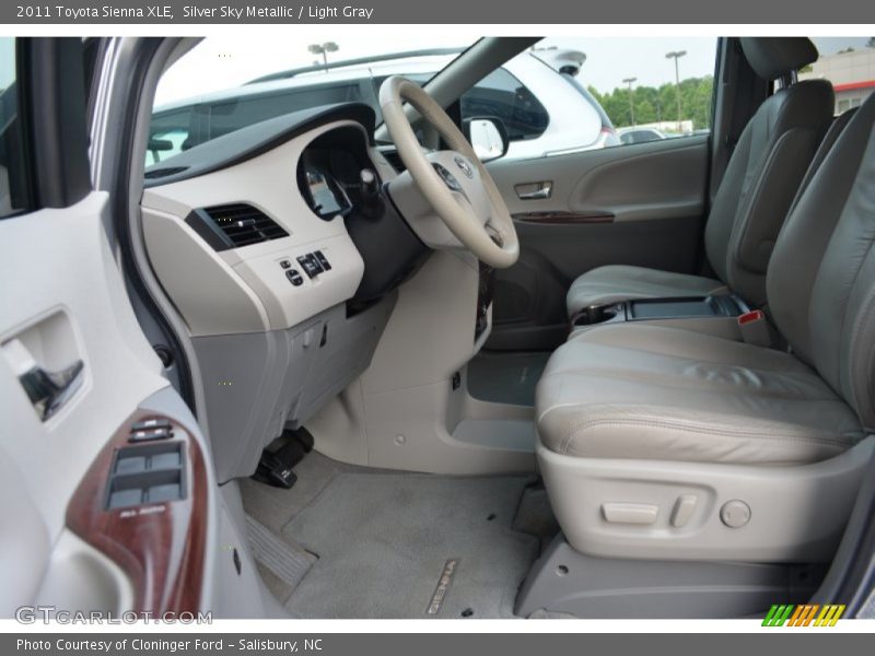 Silver Sky Metallic / Light Gray 2011 Toyota Sienna XLE