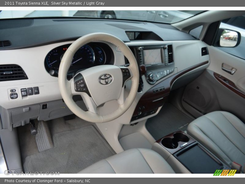 Silver Sky Metallic / Light Gray 2011 Toyota Sienna XLE