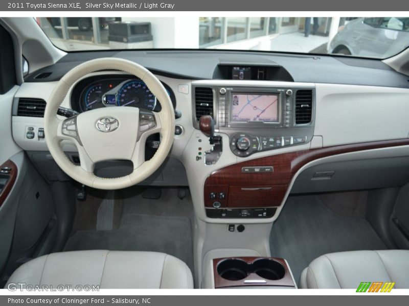 Silver Sky Metallic / Light Gray 2011 Toyota Sienna XLE