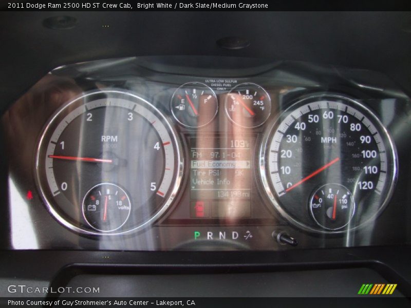 Bright White / Dark Slate/Medium Graystone 2011 Dodge Ram 2500 HD ST Crew Cab