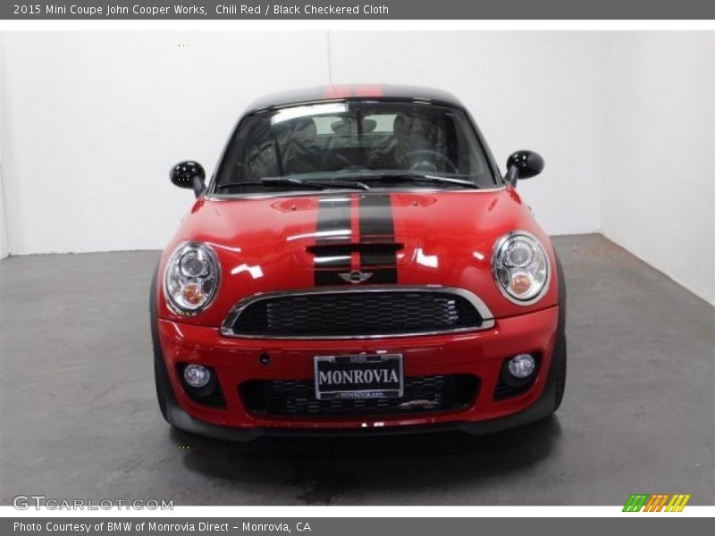 Chili Red / Black Checkered Cloth 2015 Mini Coupe John Cooper Works