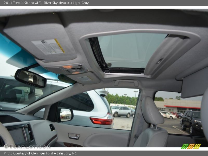 Silver Sky Metallic / Light Gray 2011 Toyota Sienna XLE