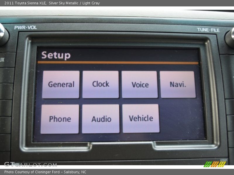 Silver Sky Metallic / Light Gray 2011 Toyota Sienna XLE