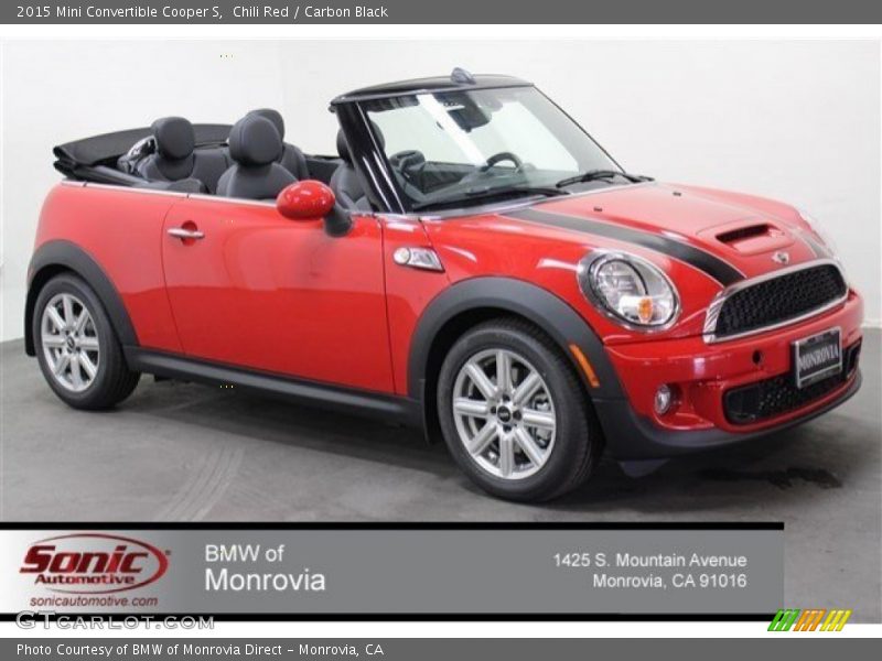 Chili Red / Carbon Black 2015 Mini Convertible Cooper S