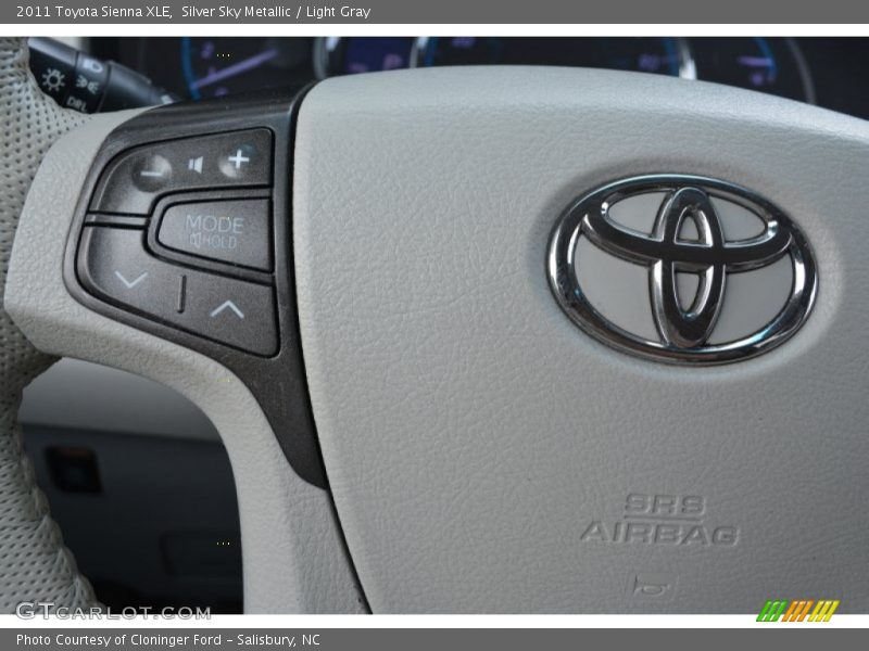 Silver Sky Metallic / Light Gray 2011 Toyota Sienna XLE