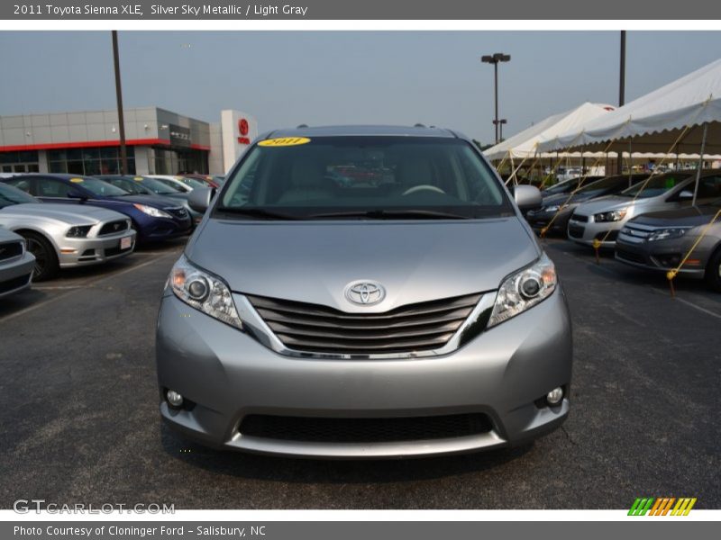 Silver Sky Metallic / Light Gray 2011 Toyota Sienna XLE