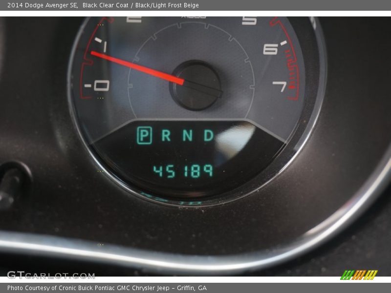 Black Clear Coat / Black/Light Frost Beige 2014 Dodge Avenger SE