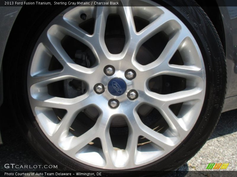 Sterling Gray Metallic / Charcoal Black 2013 Ford Fusion Titanium