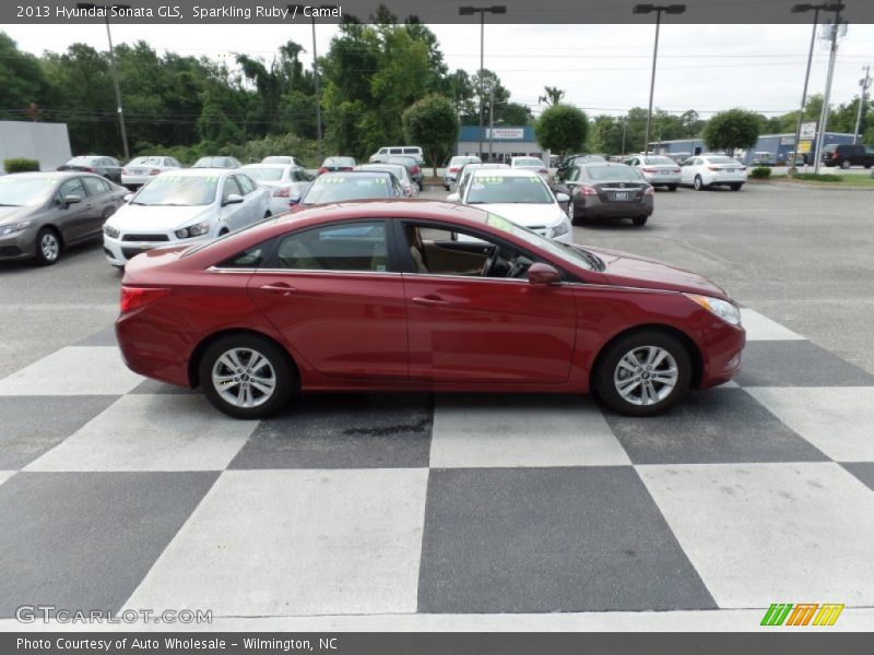 Sparkling Ruby / Camel 2013 Hyundai Sonata GLS