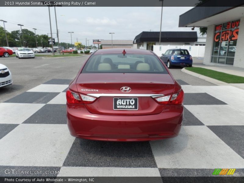 Sparkling Ruby / Camel 2013 Hyundai Sonata GLS