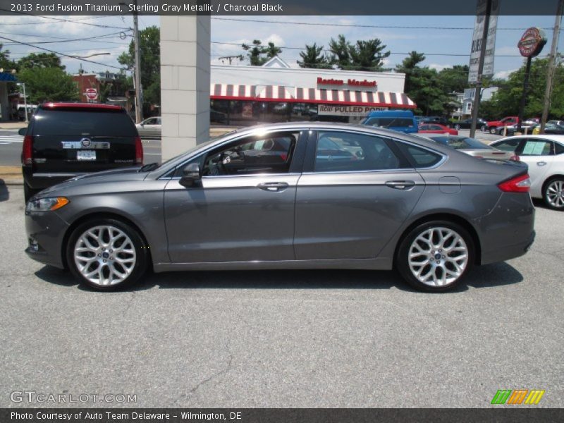 Sterling Gray Metallic / Charcoal Black 2013 Ford Fusion Titanium