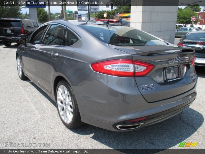 Sterling Gray Metallic / Charcoal Black 2013 Ford Fusion Titanium