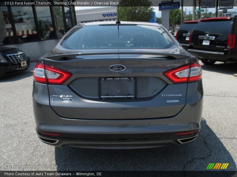 Sterling Gray Metallic / Charcoal Black 2013 Ford Fusion Titanium