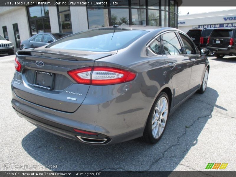 Sterling Gray Metallic / Charcoal Black 2013 Ford Fusion Titanium