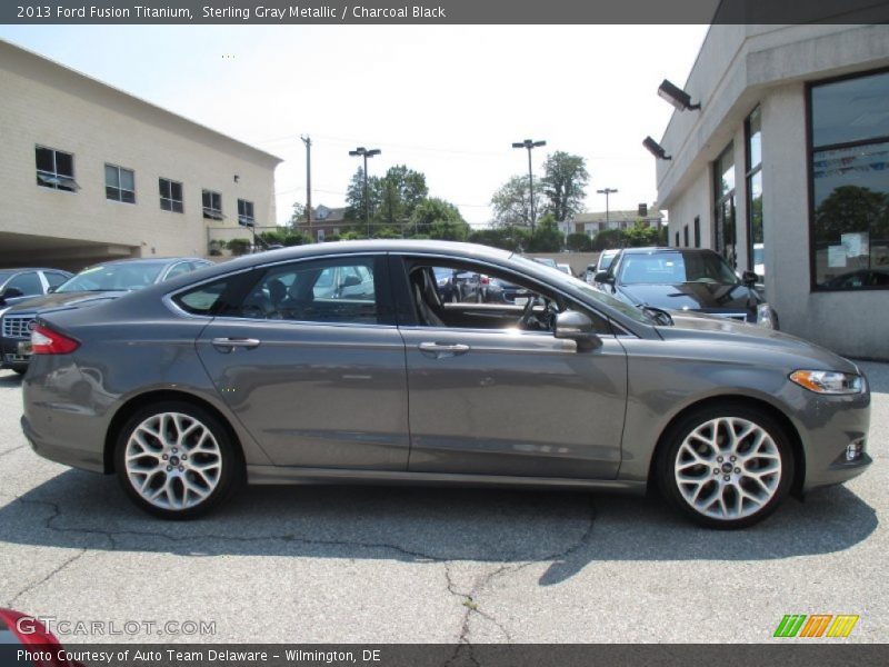 Sterling Gray Metallic / Charcoal Black 2013 Ford Fusion Titanium