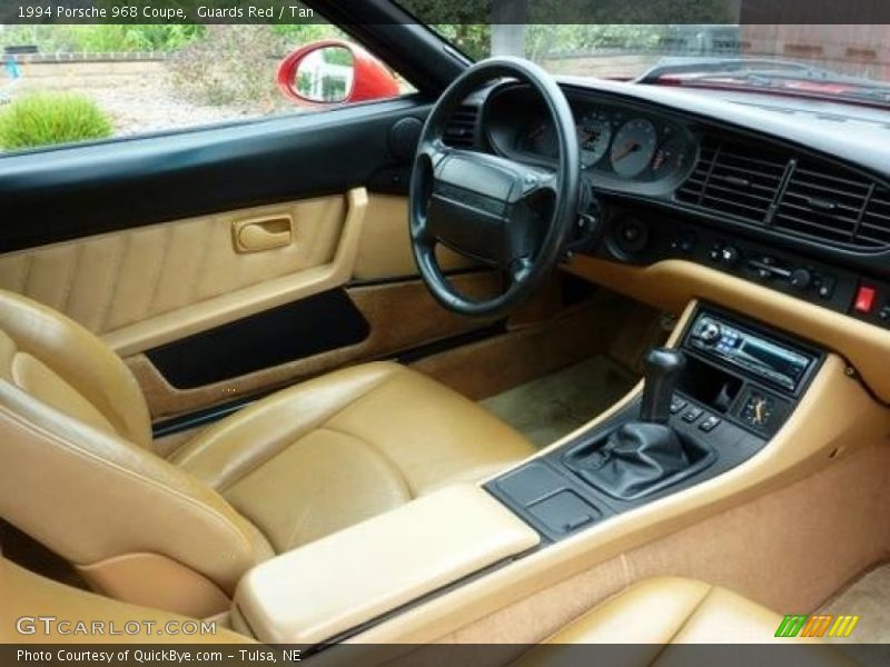 Guards Red / Tan 1994 Porsche 968 Coupe