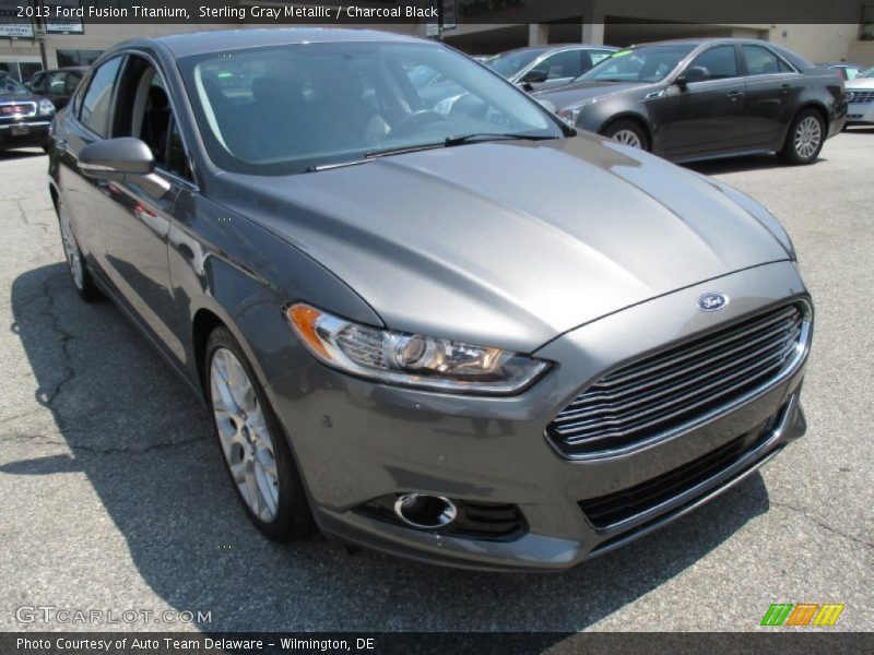 Sterling Gray Metallic / Charcoal Black 2013 Ford Fusion Titanium