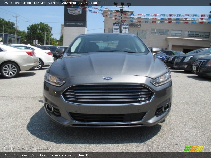 Sterling Gray Metallic / Charcoal Black 2013 Ford Fusion Titanium