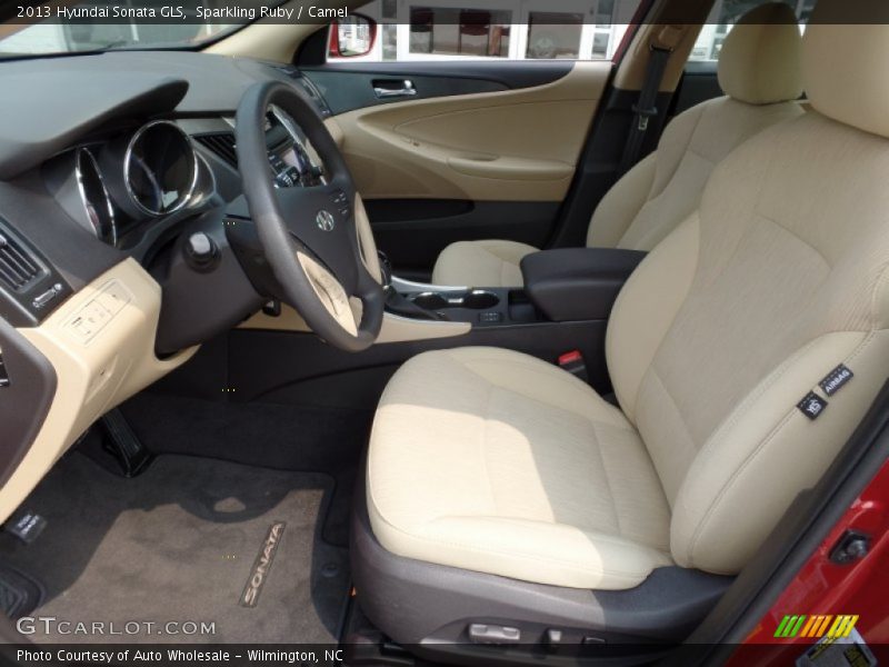 Sparkling Ruby / Camel 2013 Hyundai Sonata GLS