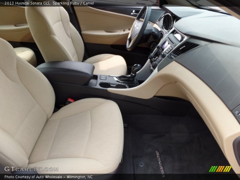 Sparkling Ruby / Camel 2013 Hyundai Sonata GLS