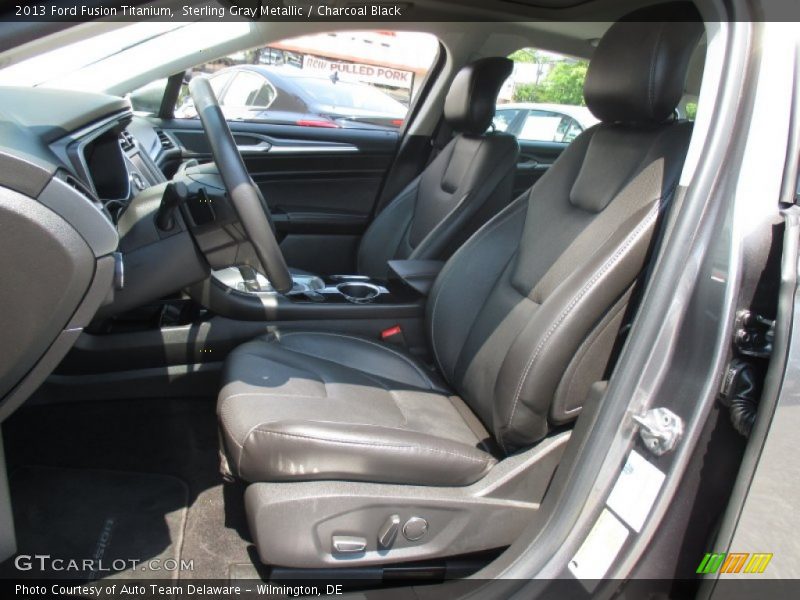 Sterling Gray Metallic / Charcoal Black 2013 Ford Fusion Titanium