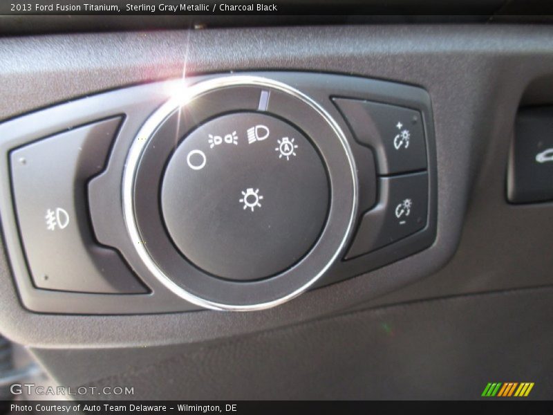Sterling Gray Metallic / Charcoal Black 2013 Ford Fusion Titanium