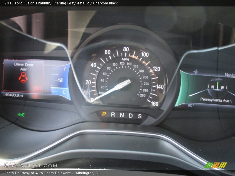 Sterling Gray Metallic / Charcoal Black 2013 Ford Fusion Titanium