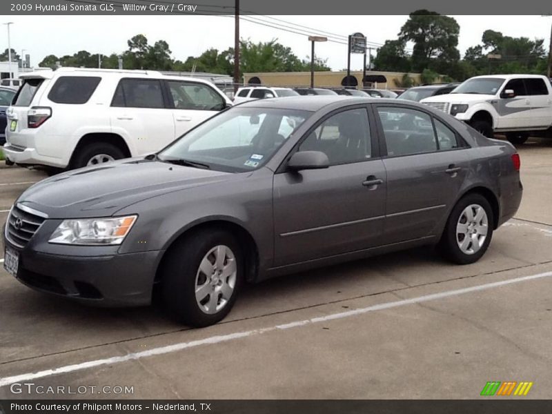 Willow Gray / Gray 2009 Hyundai Sonata GLS