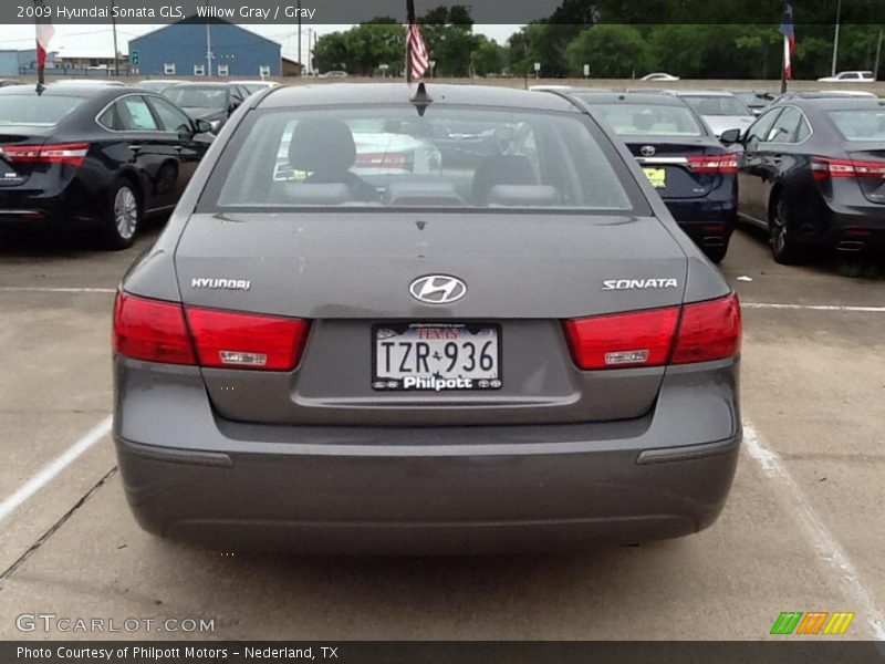 Willow Gray / Gray 2009 Hyundai Sonata GLS