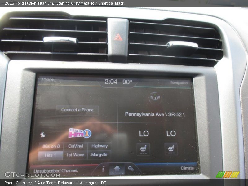 Sterling Gray Metallic / Charcoal Black 2013 Ford Fusion Titanium