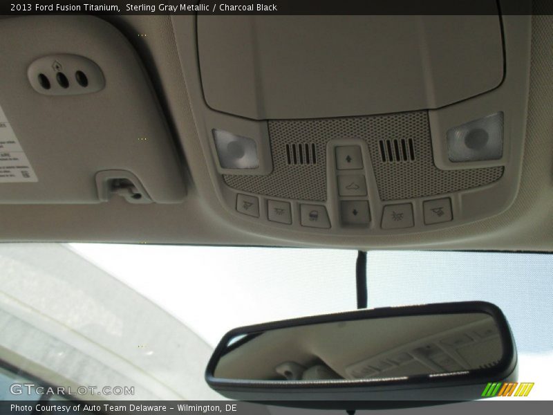 Sterling Gray Metallic / Charcoal Black 2013 Ford Fusion Titanium