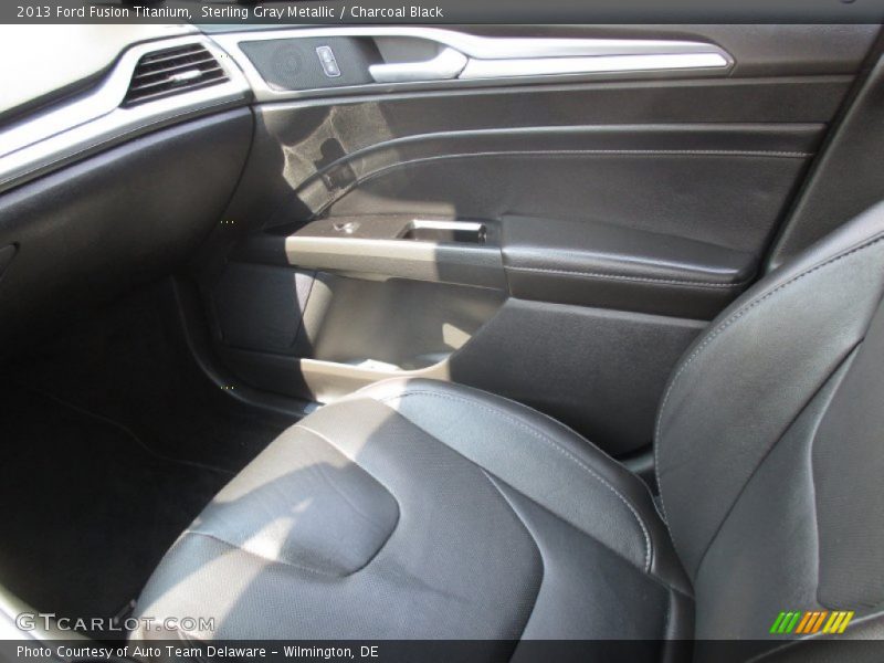 Sterling Gray Metallic / Charcoal Black 2013 Ford Fusion Titanium