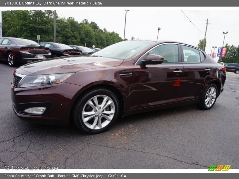 Dark Cherry Pearl Metallic / Beige 2013 Kia Optima EX