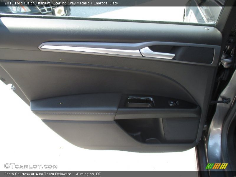 Sterling Gray Metallic / Charcoal Black 2013 Ford Fusion Titanium