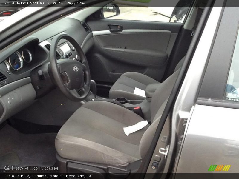 Willow Gray / Gray 2009 Hyundai Sonata GLS