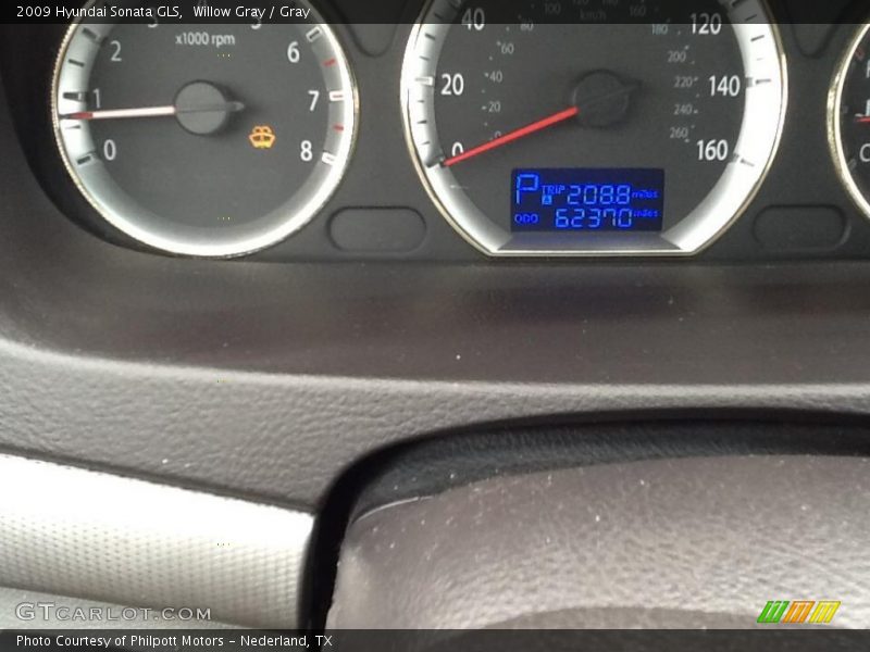 Willow Gray / Gray 2009 Hyundai Sonata GLS