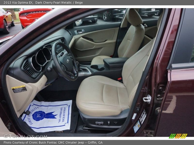 Dark Cherry Pearl Metallic / Beige 2013 Kia Optima EX