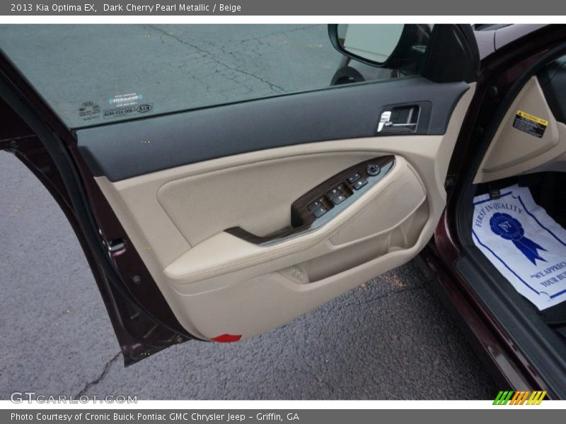 Dark Cherry Pearl Metallic / Beige 2013 Kia Optima EX