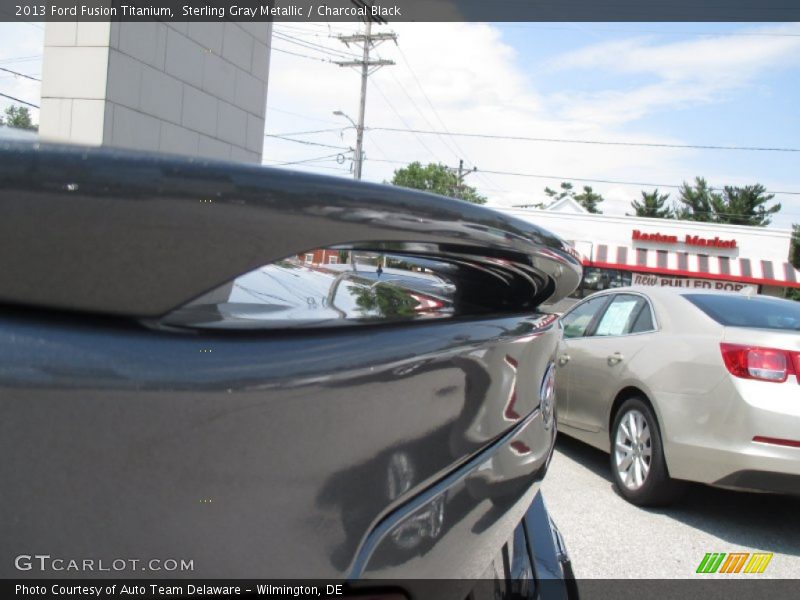 Sterling Gray Metallic / Charcoal Black 2013 Ford Fusion Titanium