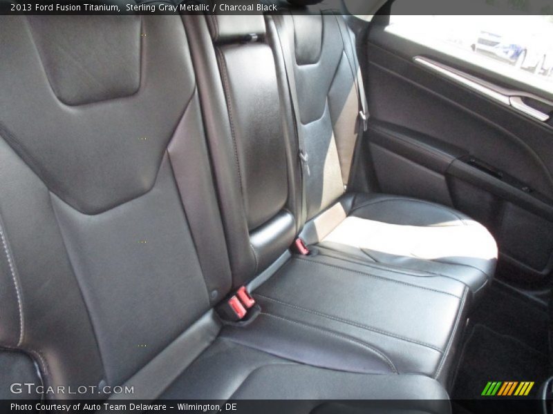 Sterling Gray Metallic / Charcoal Black 2013 Ford Fusion Titanium