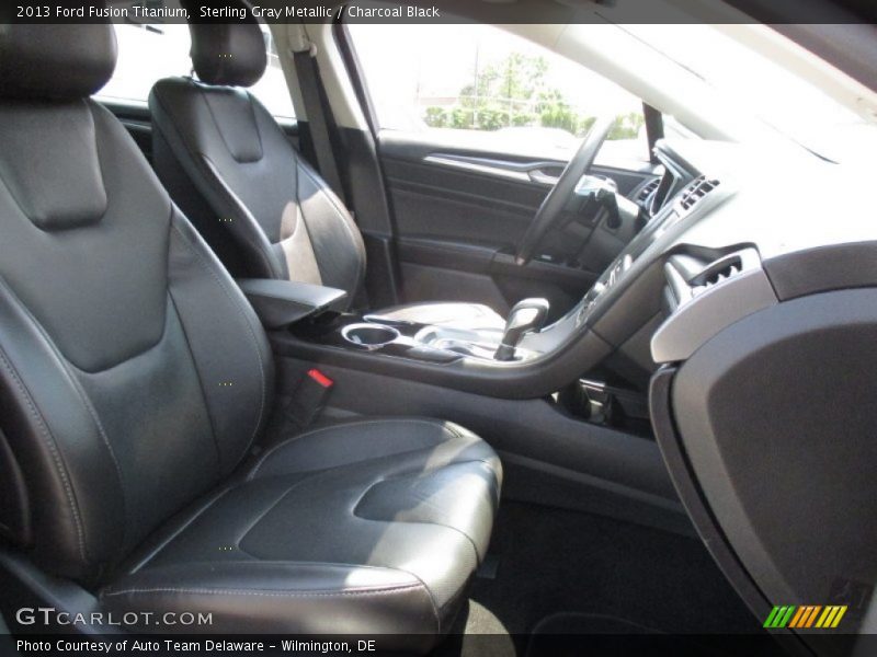Sterling Gray Metallic / Charcoal Black 2013 Ford Fusion Titanium