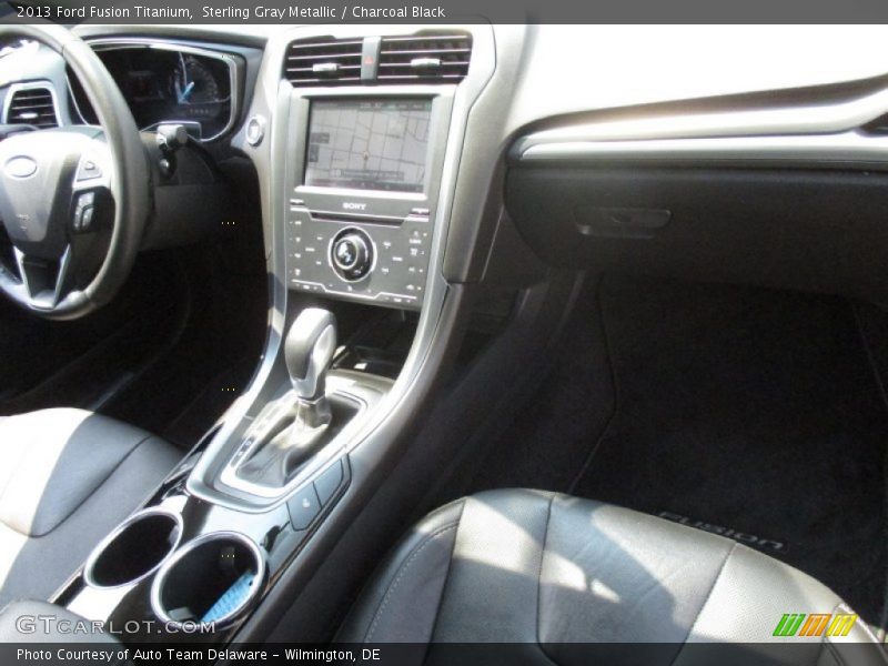 Sterling Gray Metallic / Charcoal Black 2013 Ford Fusion Titanium