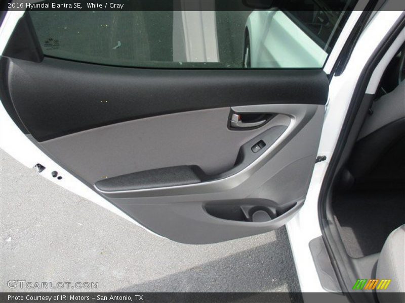 White / Gray 2016 Hyundai Elantra SE
