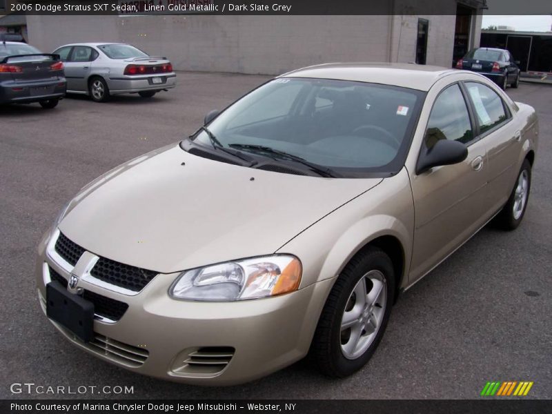 Linen Gold Metallic / Dark Slate Grey 2006 Dodge Stratus SXT Sedan